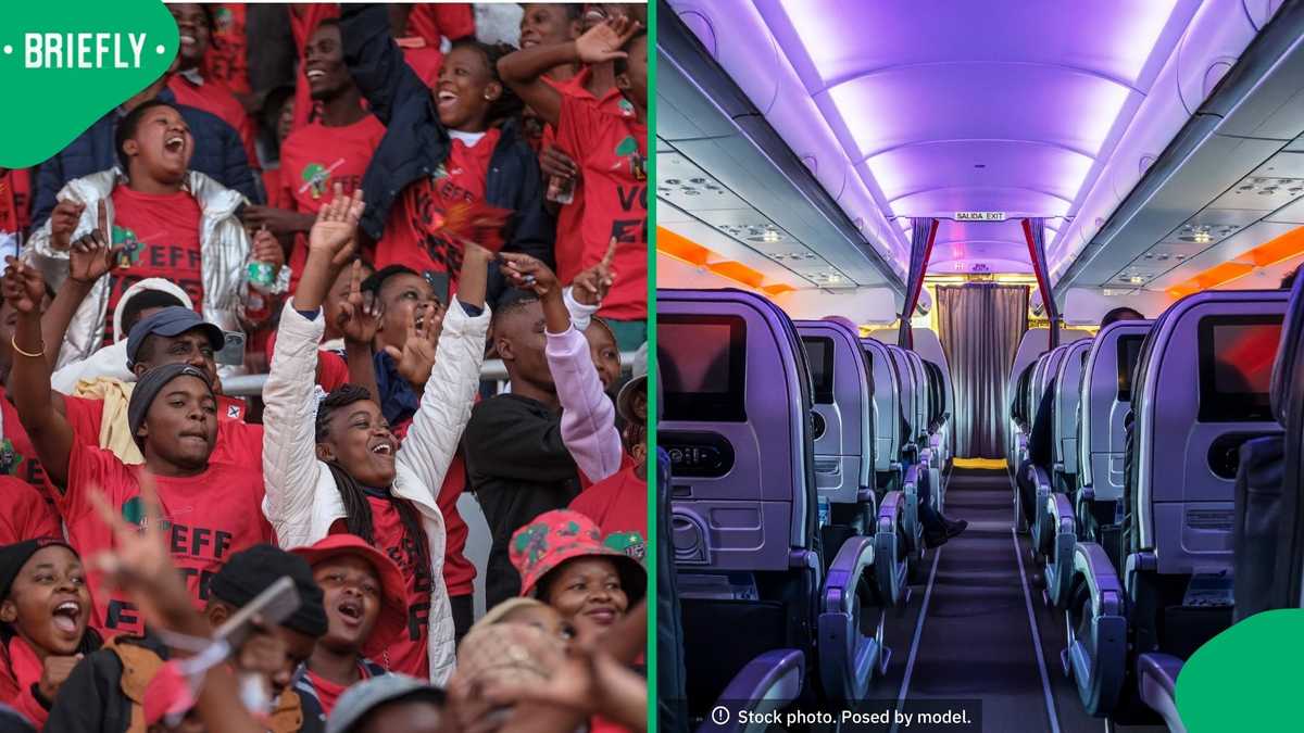 EFF supporters chant and dance mid-flight in viral video, South ...