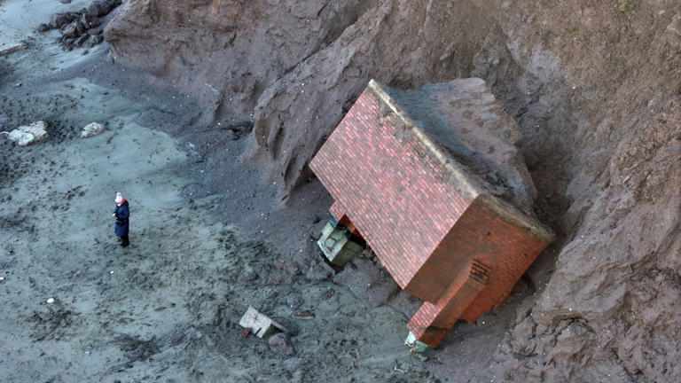 Nuclear bunker falls victim to erosion in Tunstall