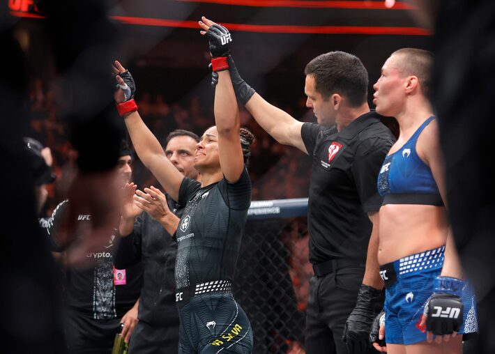 Natália Silva vence Rose Namajunas por decisão unânime Foto: Steve Marcus/AP