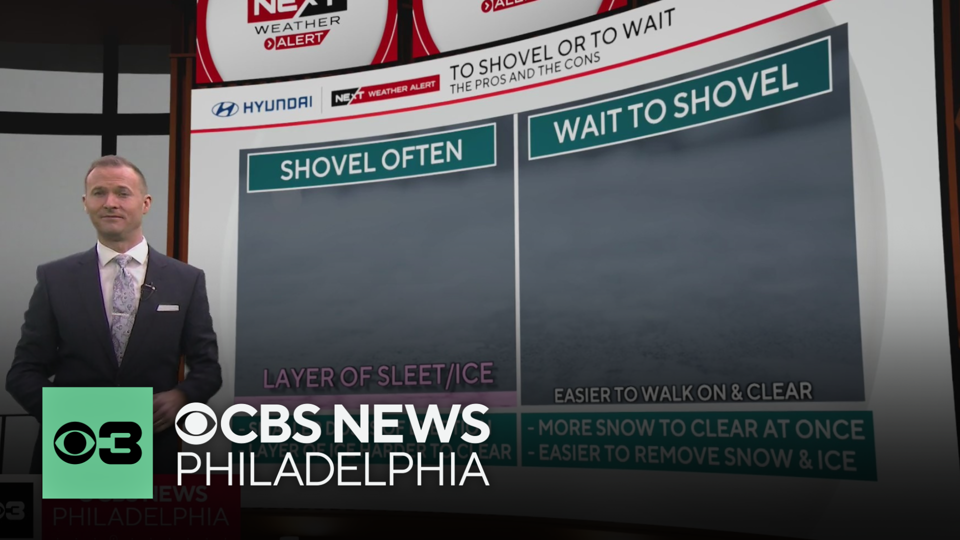 When to shovel as snow falls around the Delaware Valley Sunday<br><br>