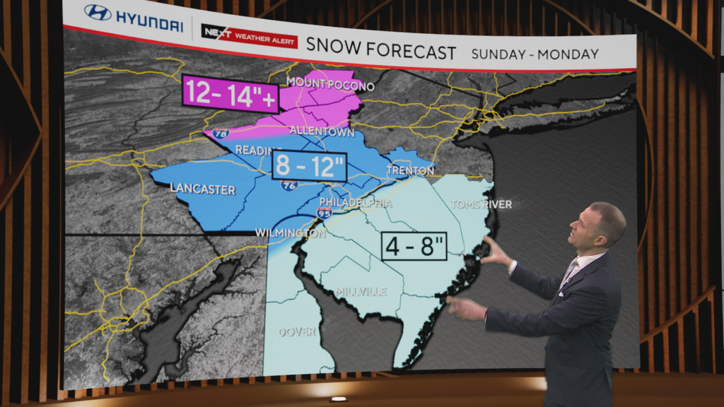 Philadelphia region under winter storm warning as snow, sleet, rain ...