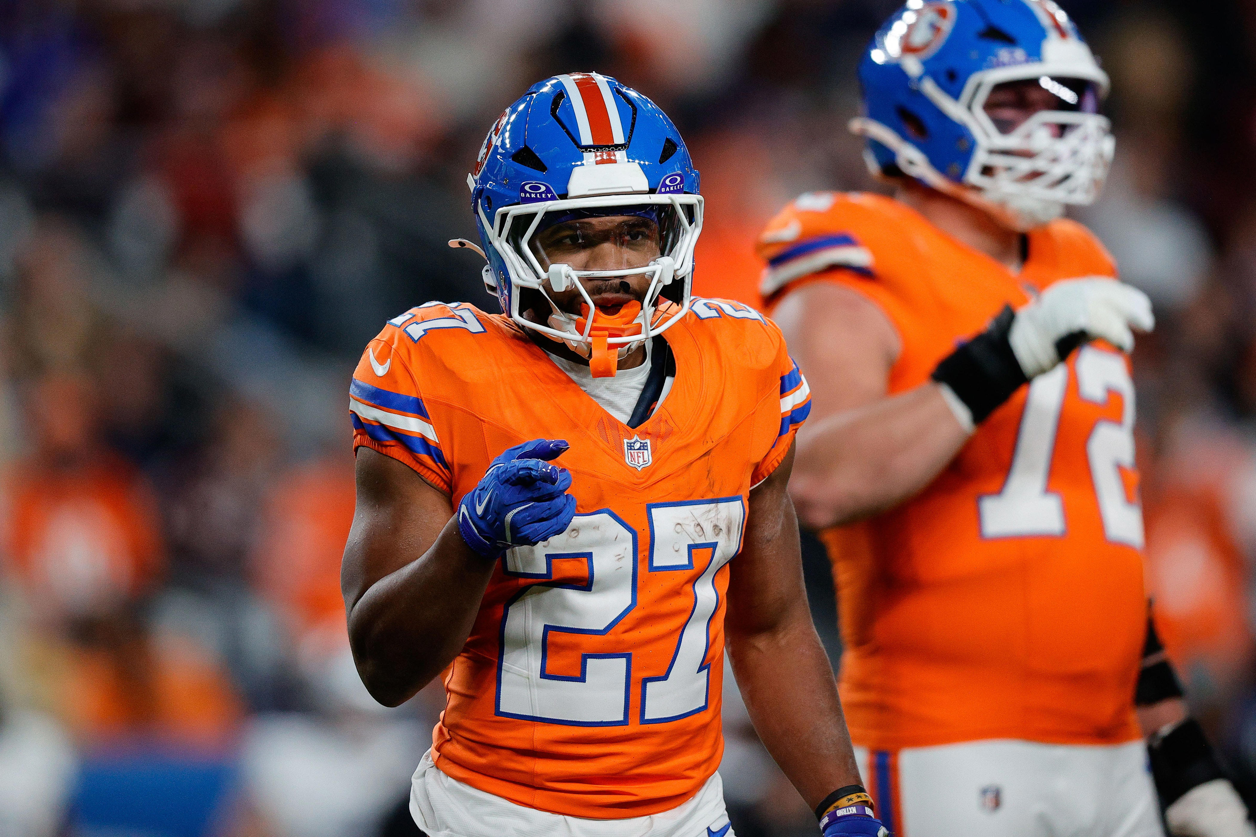 Is JK Dobbins playing today for Broncos vs. Patriots?<br>