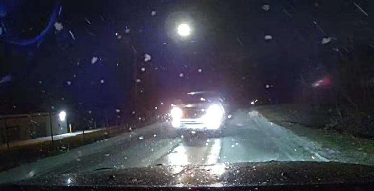 Watch: Man accused of driving intoxicated crashes into police cruiser