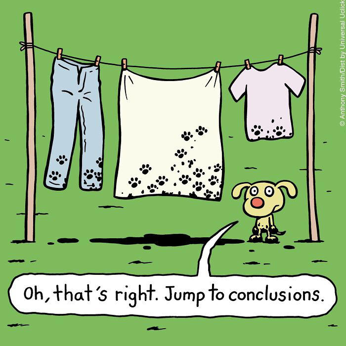 Artist makes 29 hilarious one-panel comics about a cute dog and his ...