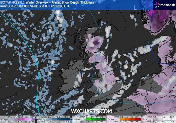 Snow maps show 21 counties buried as new 97cm blizzard hits UK - full list