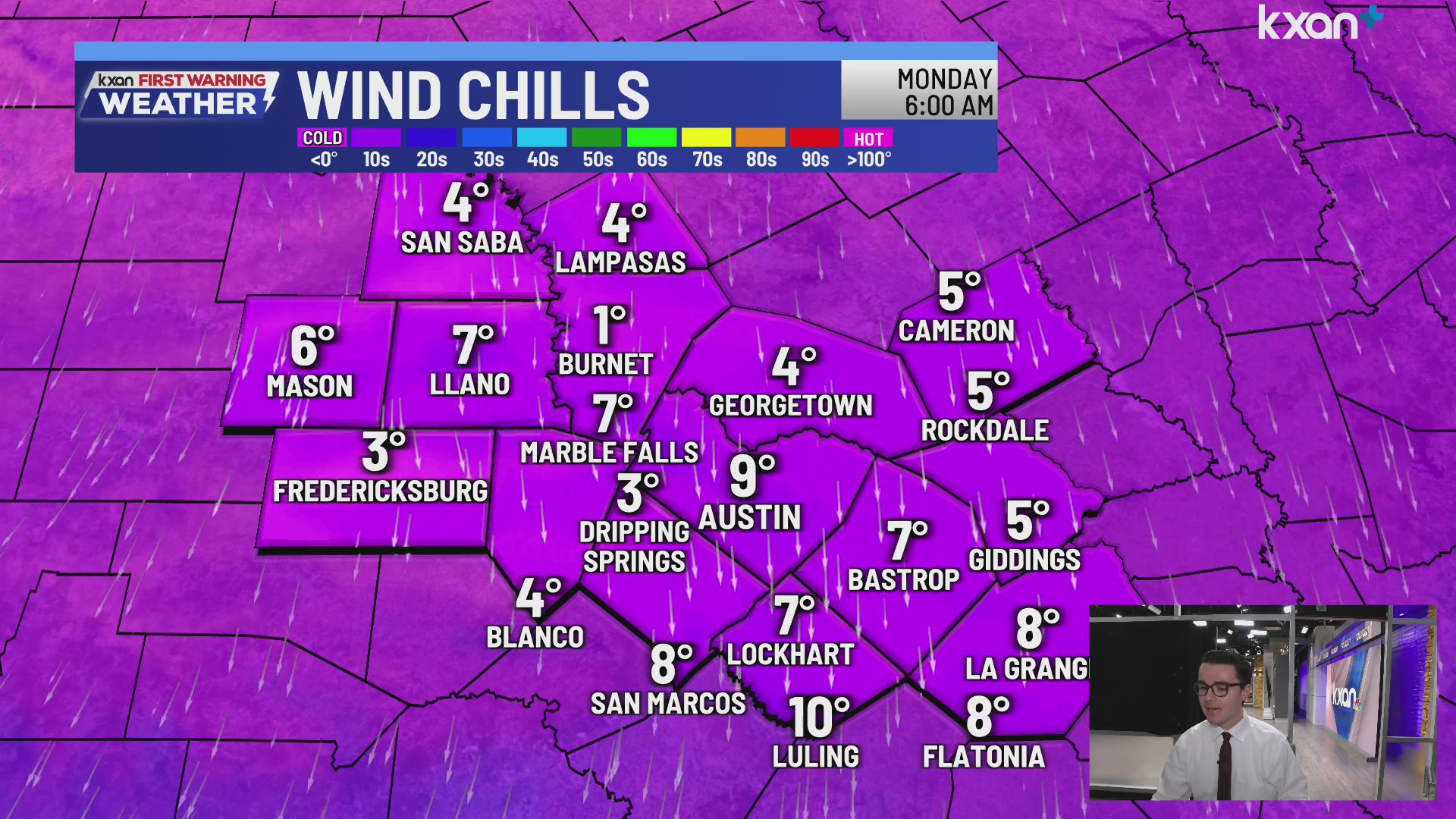 Dangerously cold temperatures in Central Texas | KXAN winter weather ...