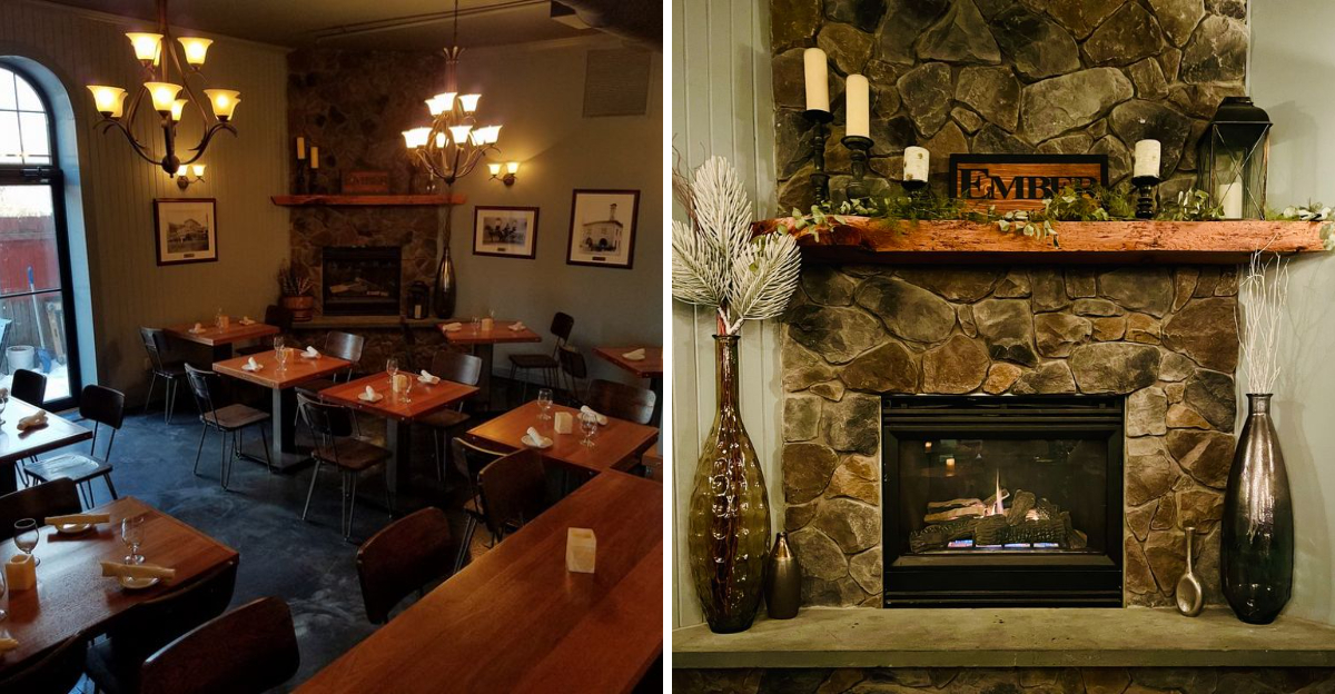 This restaurant in Virginia is known for its cozy fireplace and ...
