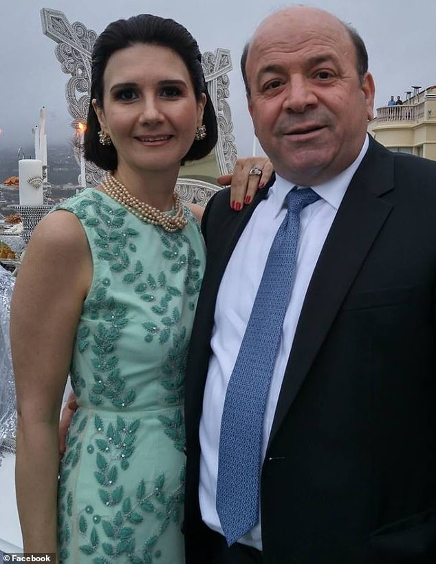Gordon Abas Goodarzi, 68, was charged with the murder of his estranged wife, Aryan Papoli, 58, on Saturday, months after she found dead at the bottom of a 75-foot embankment (both pictured)