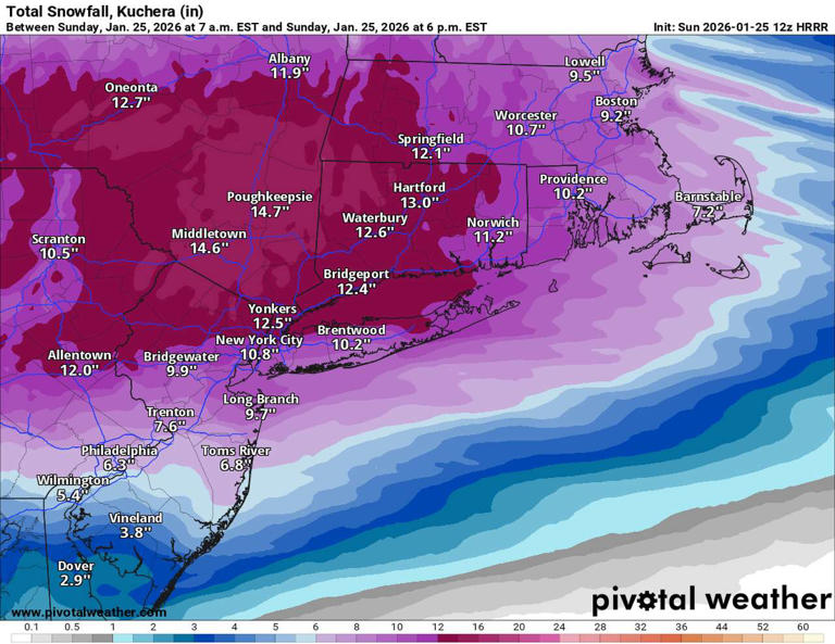 Here's an hour-by-hour breakdown of the winter storm's track Sunday in ...