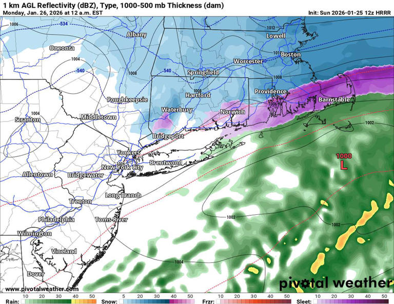 Here's an hour-by-hour breakdown of the winter storm's track Sunday in ...