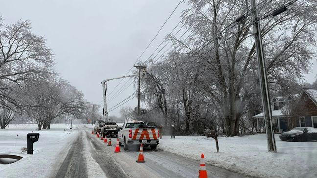 Winter storm brings ice, power outages, and tree damage to Tennessee ...