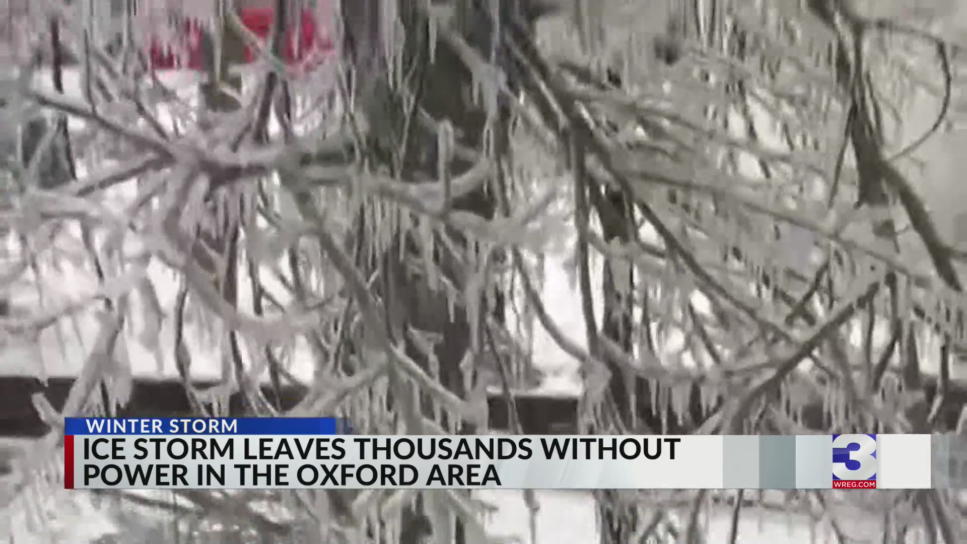 Locals react after winter storm causes severe damage in Oxford, MS