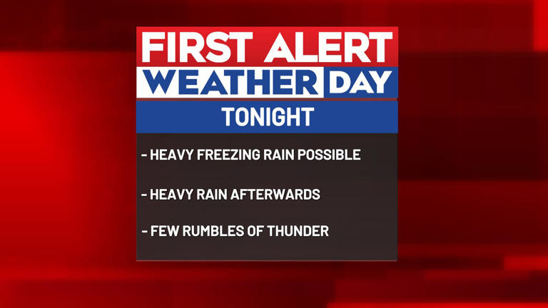 First alert weather days for freezing rain tonight, dangerous cold ...