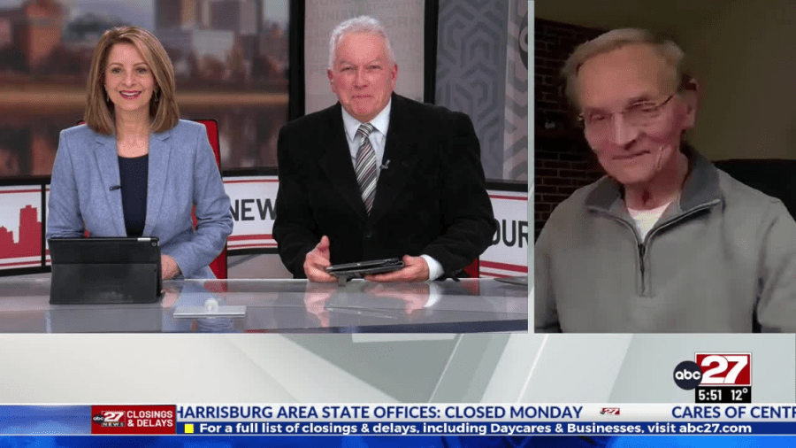 WATCH: Longtime ABC27 forecaster Chuck Rhodes joins storm coverage at 5 ...