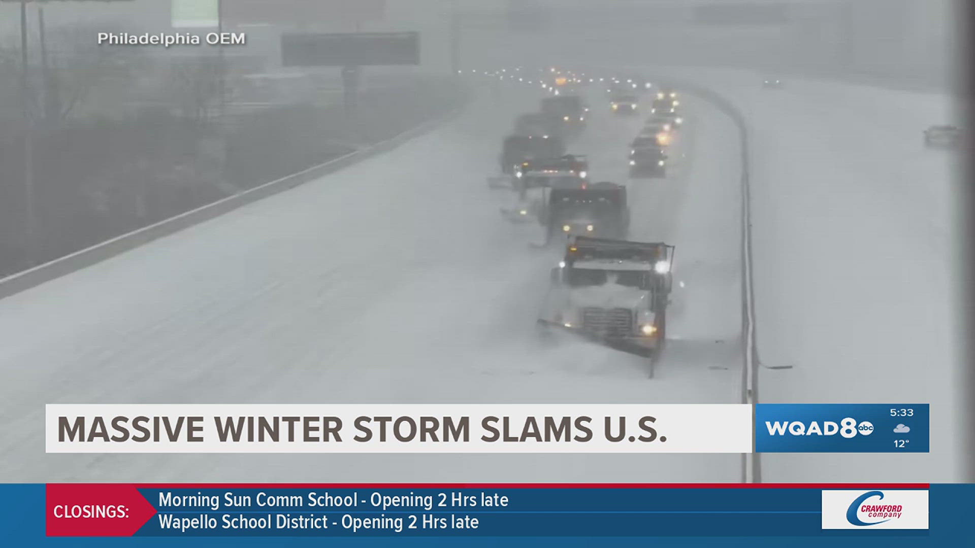 Massive winter storm hits across the US