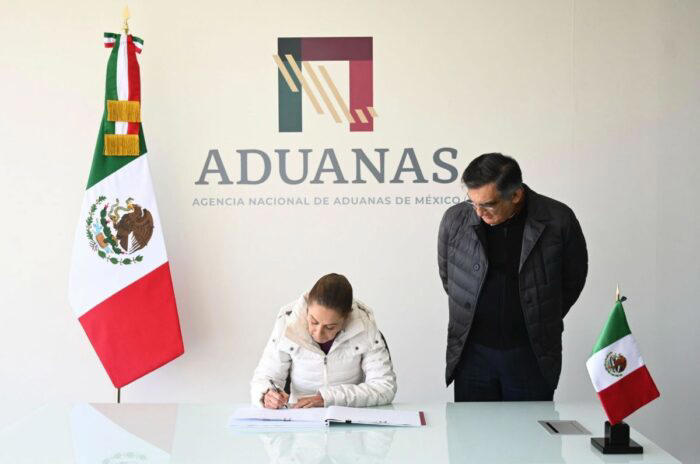 Sheinbaum inaugura la Agencia Nacional de Aduanas en Nuevo Laredo, Tamaulipas