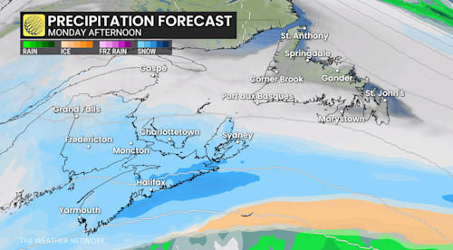 20-40+ cm: Massive winter storm blasts Atlantic Canada with heavy snow ...