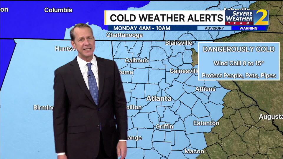 As precipitation moves out, bitter cold moves in