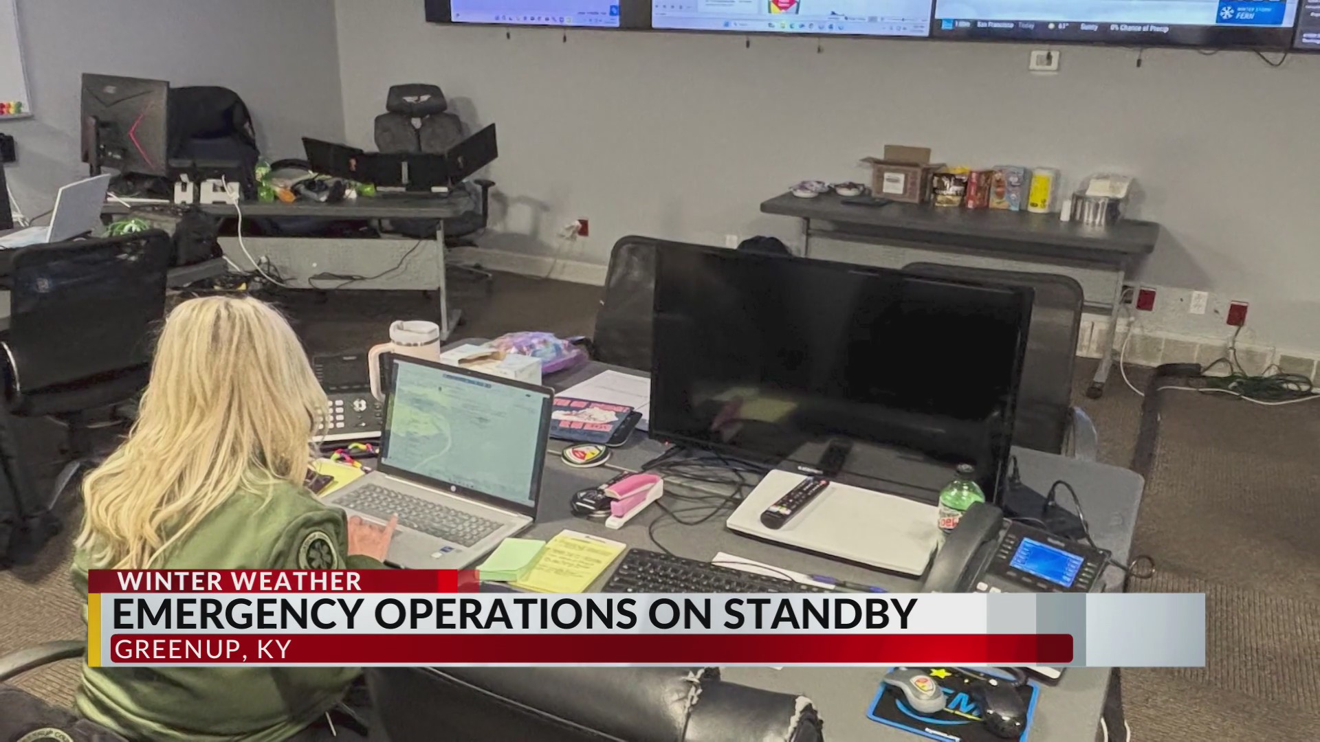 911 centers on standby during winter storm
