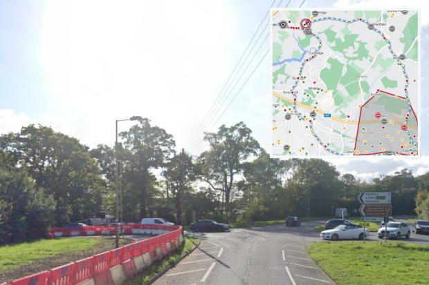 Delays as 20-mile diversion introduced for works on less than half-mile ...