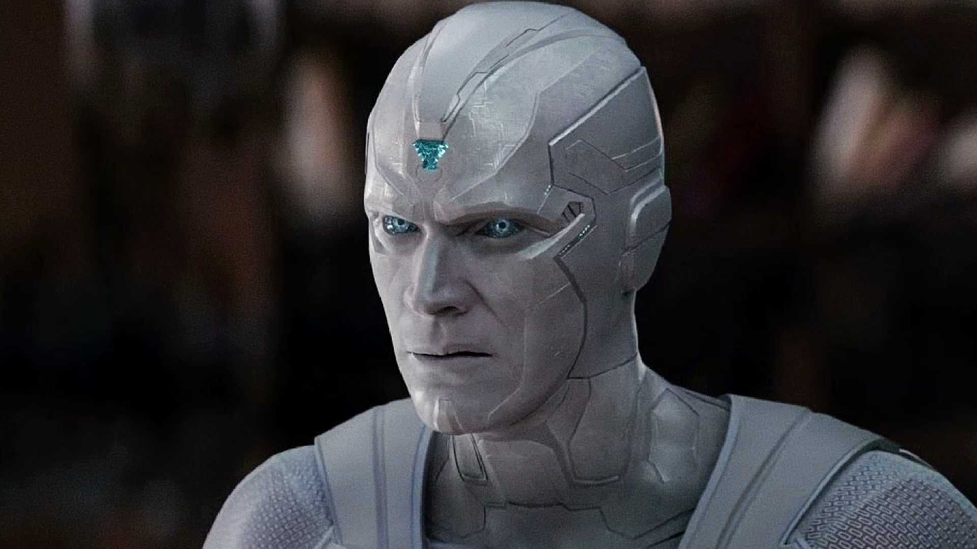 Paul Bettany's White Vision looks puzzled in WandaVision