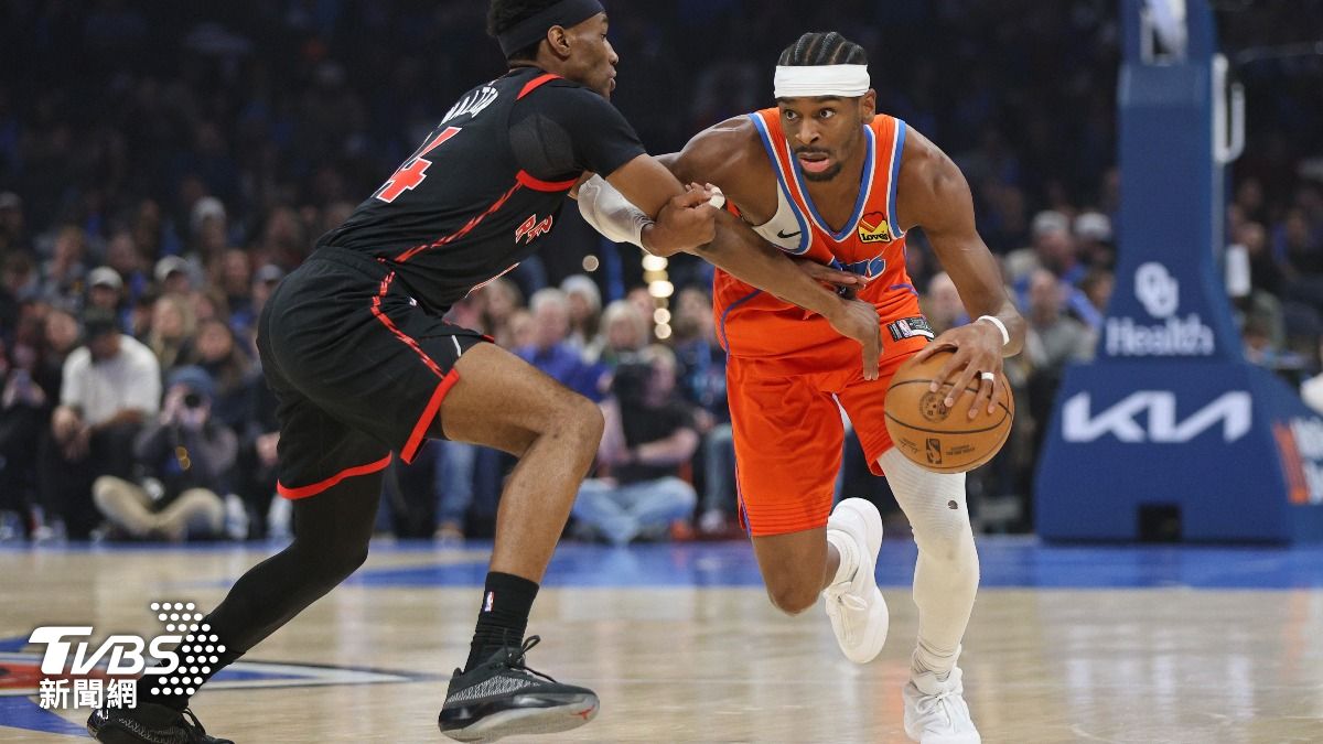 NBA／雷霆2分差輸暴龍「本季首度主場連敗」無緣73勝紀錄