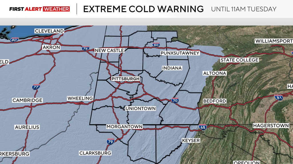 Extreme cold warning issued for Pittsburgh area following historic ...