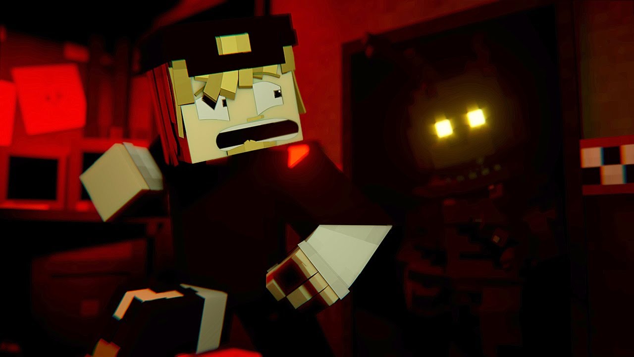 Watching the funny moments in the FNaF VR Minecraft animation