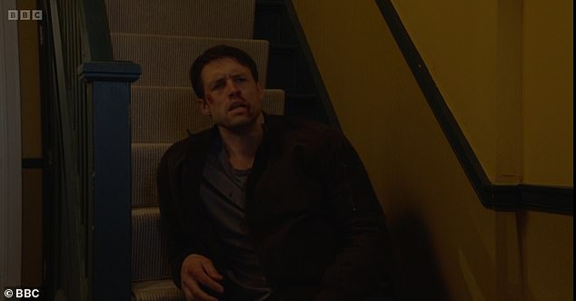 He officially debuted on the soap last week - with a bruised and bloodied Mark coming face-to-face with his uncle Phil Mitchell