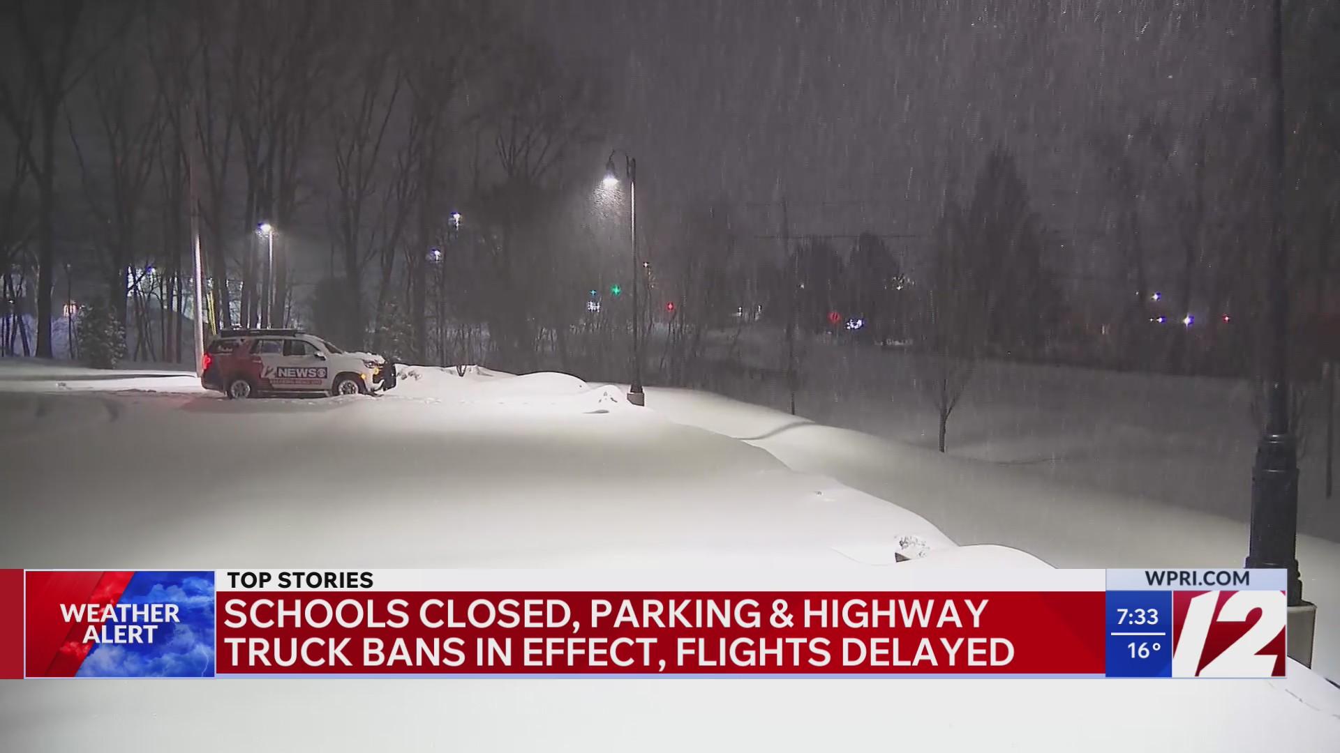 Schools closed, flights delayed, truck bans in effect<br><br>