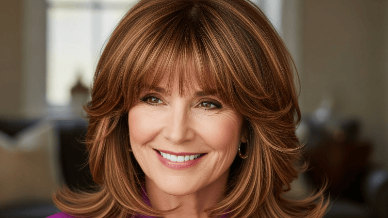 Layered Haircuts That Slim the Face and Rejuvenate Women Over 50
