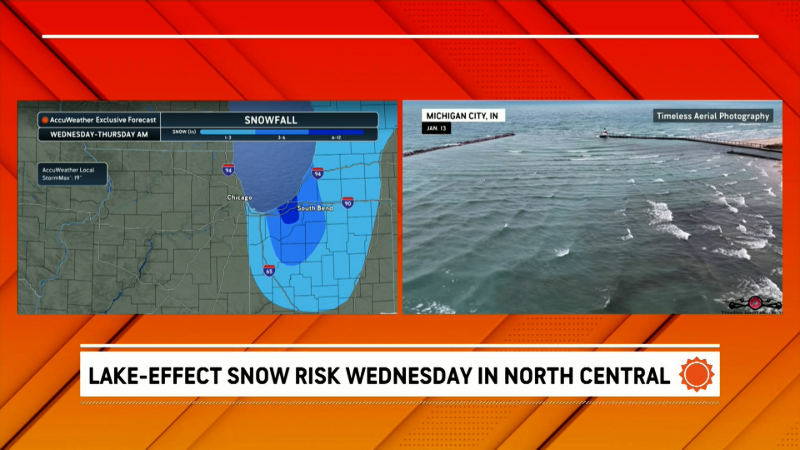 Lake-effect snow could slam part of Indiana this Wednesday