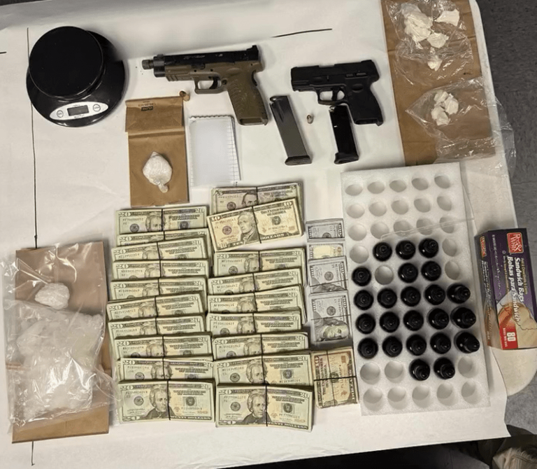 Narcotic sales investigation leads to 4 arrests, gun and drug seizure: BPD