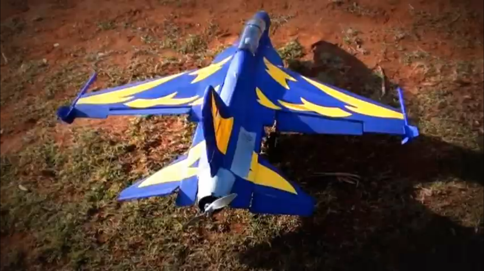 T 50i TNI AU Golden Eagle first painted flight homemade RC plane ...