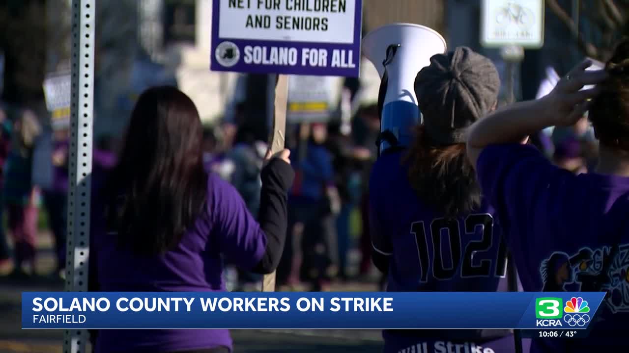 Solano County public workers strike for improved pay and benefits | Watch