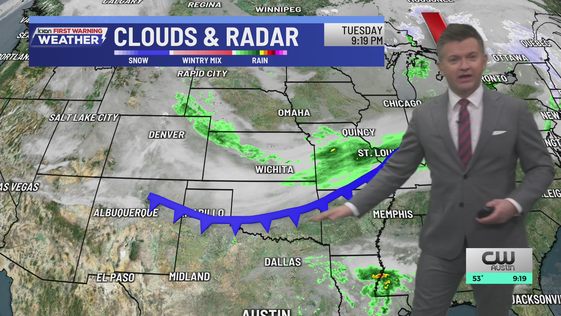 Windy Wednesday with more sunshine as a cold front blows through | KXAN ...
