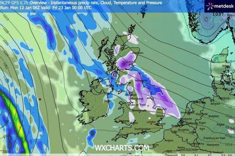 Exact date Beast from the East to hit North East as snow forecast to return