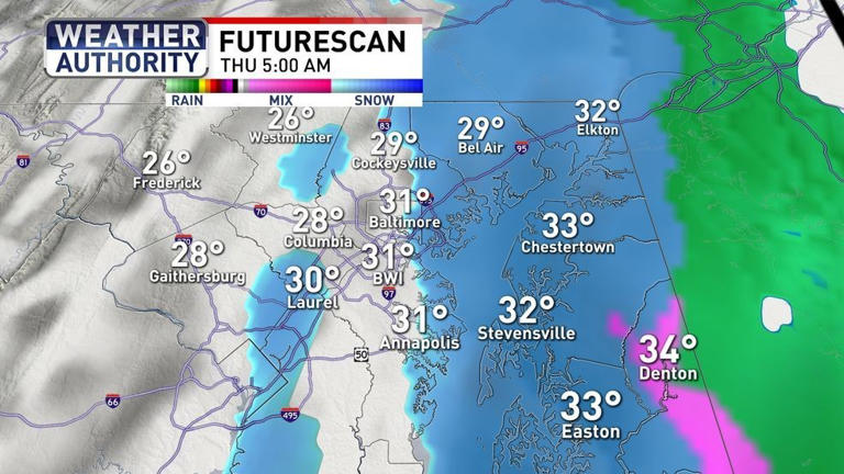Cold changes coming behind tonight's rain and snow chance