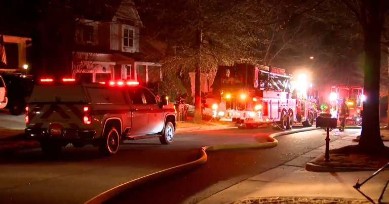Two taken to hospital after fire at Holly Springs home