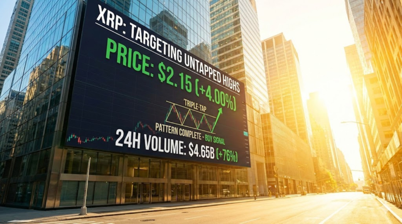 리플 XRP 신기록 행진 재개하나... 트리플 탭 패턴 완성에 미답의 고점 정조준