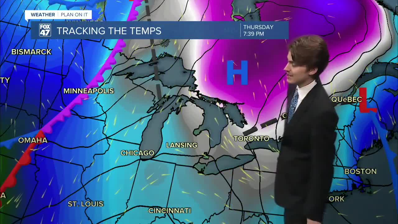 Tracking snow Wednesday across Mid-Michigan with cooling temps feeling ...