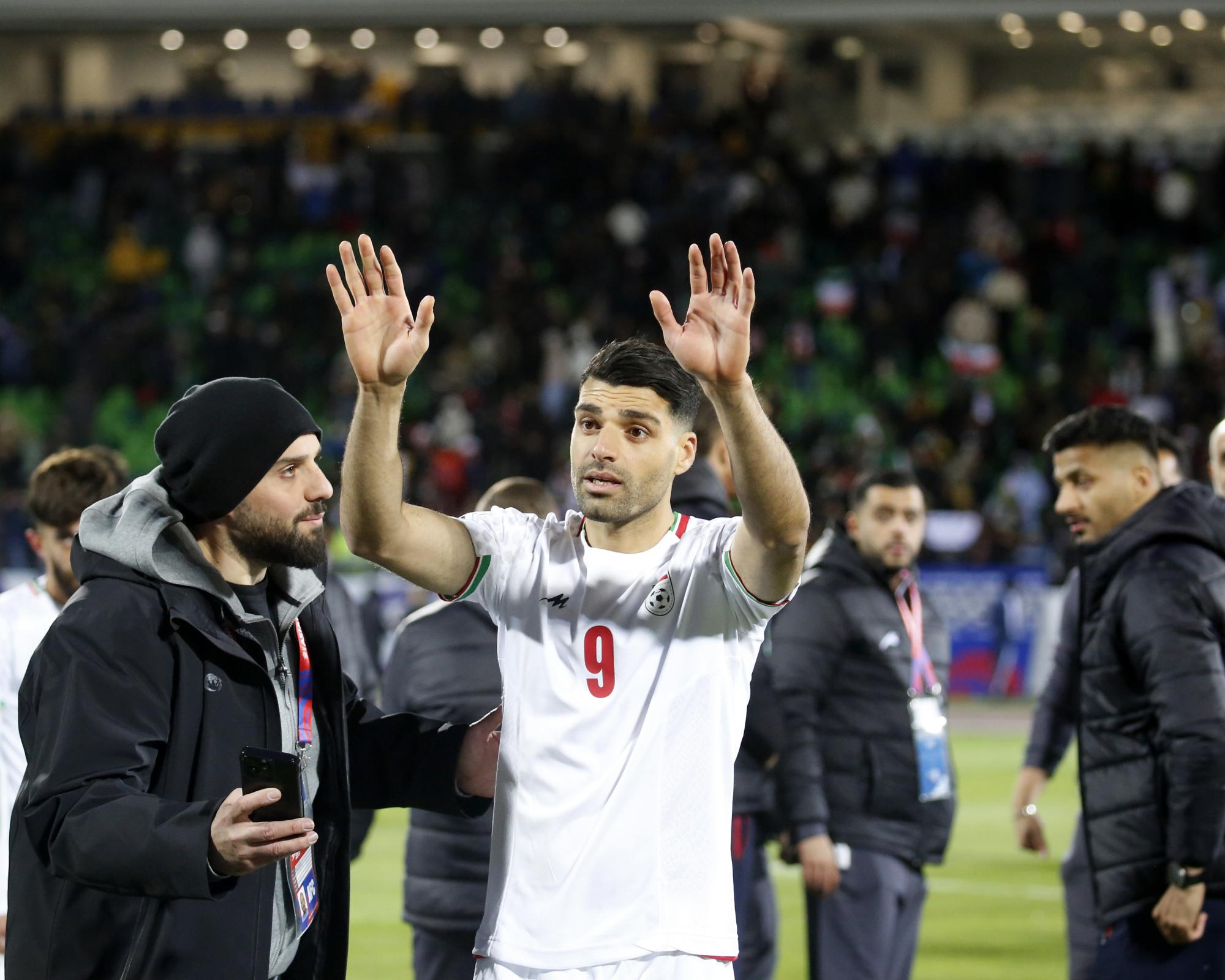 Mehdi Taremi is the latest player to receive threats from Iran’s regime after criticising the conditions in his home country. Photograph: Anadolu/Getty Images