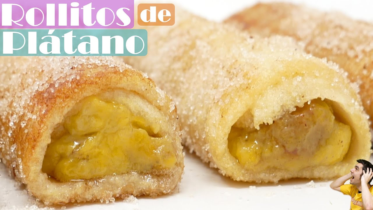 Rollitos de banana en 5 minutos