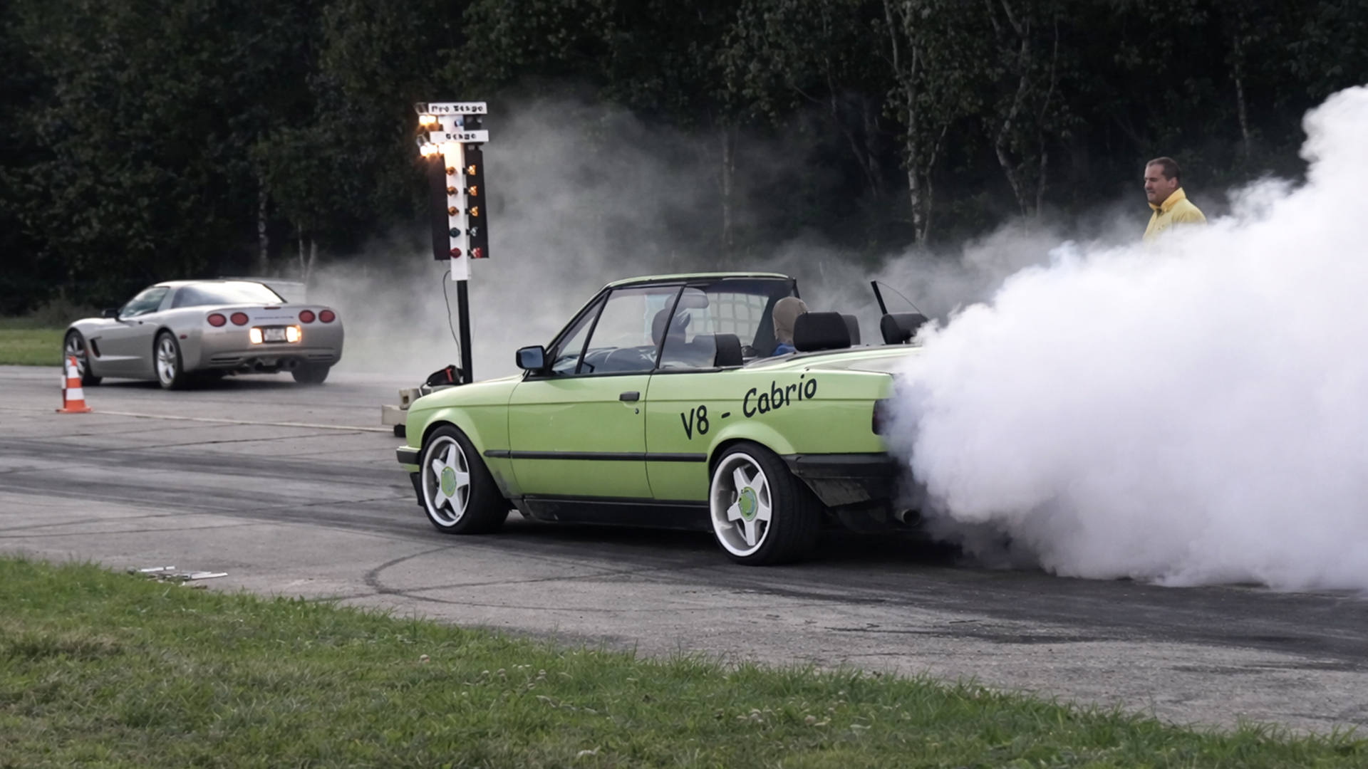 Corvette C5 and BMW E30 in Race Wars sprint
