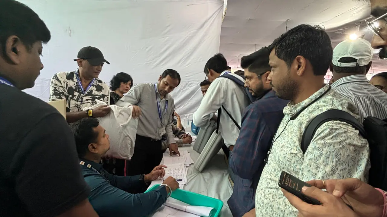In photos poll officials in Mumbai gear up for BMC election 2026