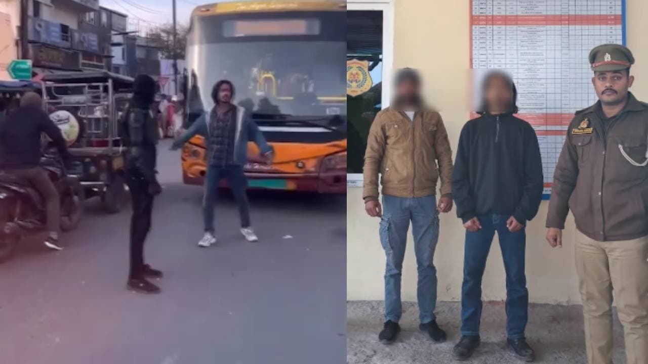 Viral video of youths' push up stunt on road lands them in jail, UP ...