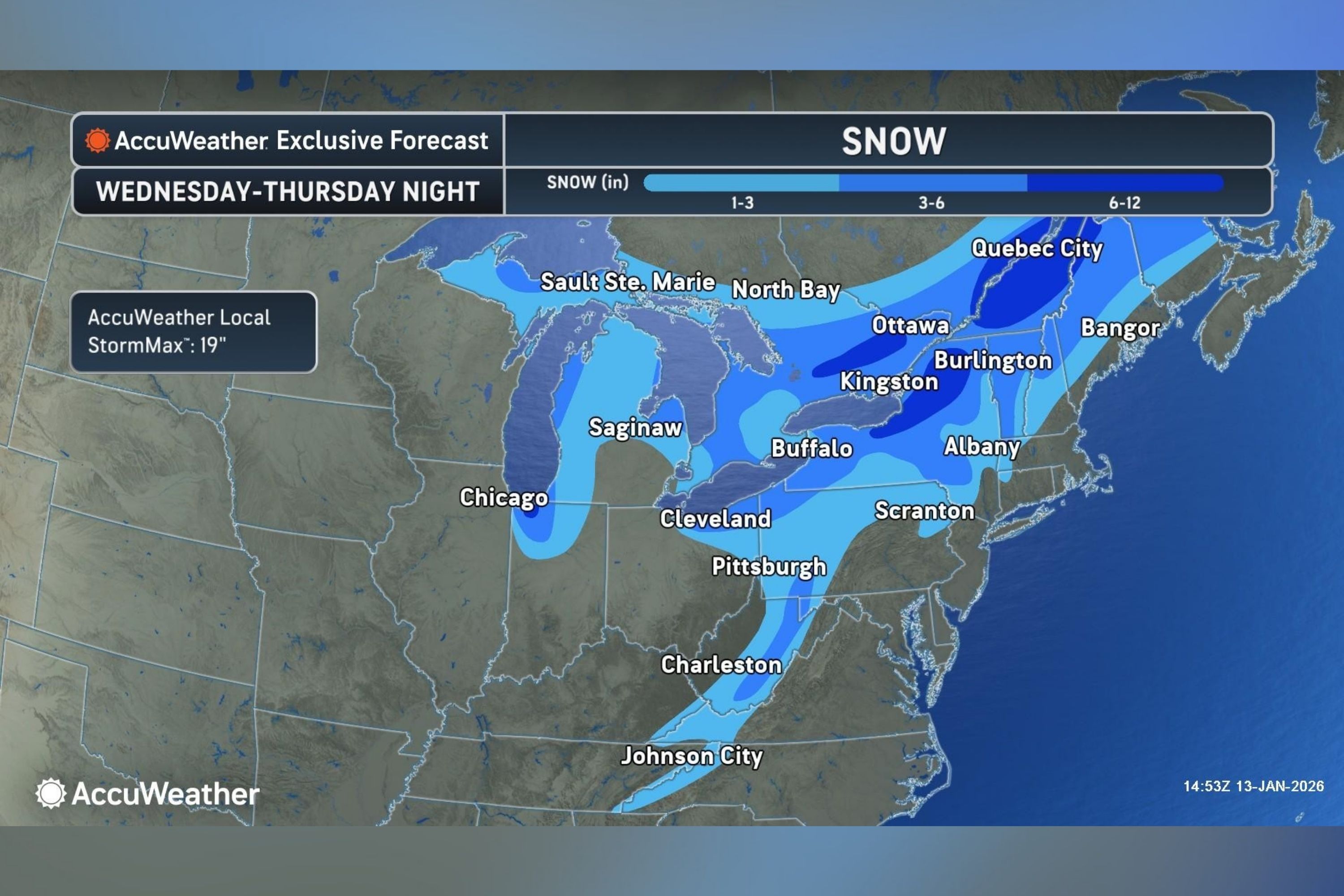 Winter storm map shows states facing snow this week<br><br>