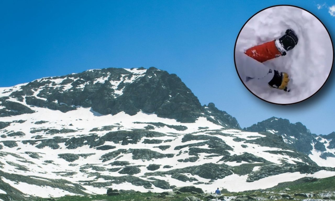 Vi un pie que salía de la nieve: esquiador rescata a hombre enterrado ...