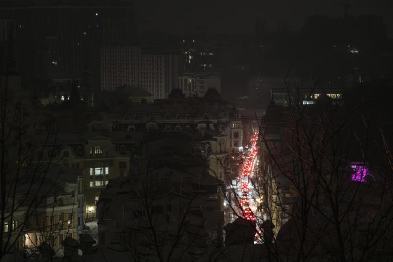 Kyiv targeted for third time in a week, 6,000 buildings with no power