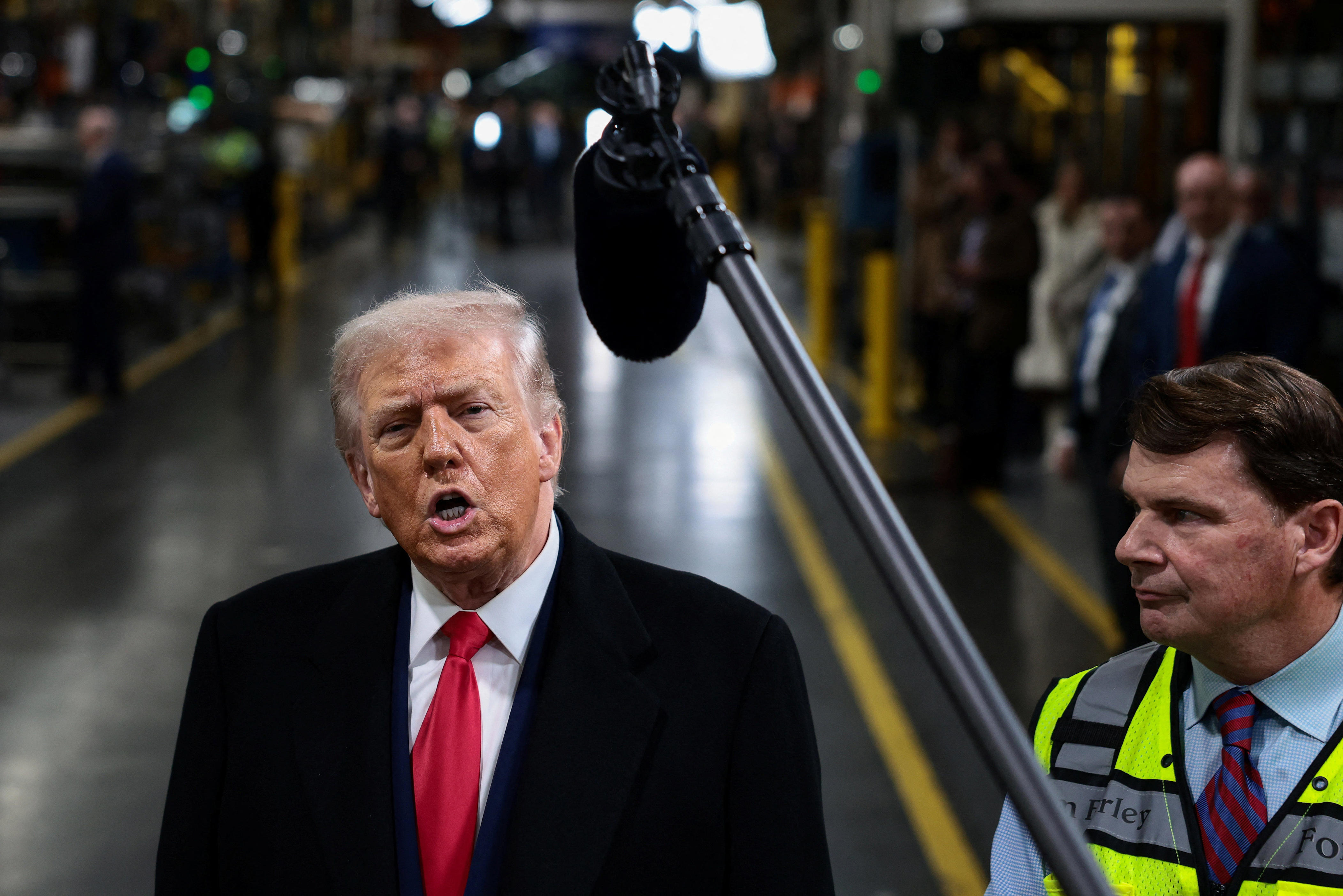 GoFundMe pages raise money for Ford worker after testy Trump exchange<br><br>